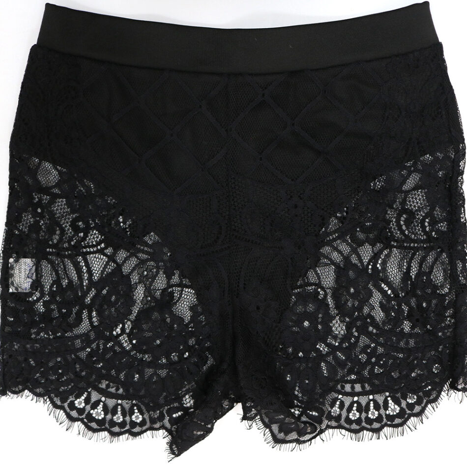 Stand Strap Short Top With Hip Shorts Sexy Lace Two Piece Set - Image 4